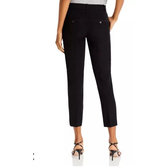 NWT VINCE Soft Tailored black Trouser ankle length pant style VR68621640 Size0 - Picture 2 of 12